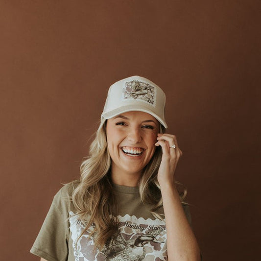 Duck Stamp Trucker HatKhaki