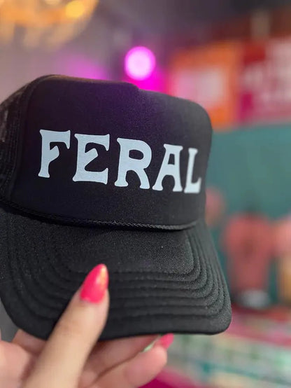 Feral Trucker HatBlackOS