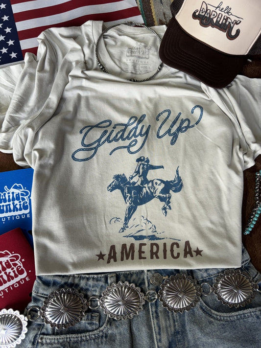 Giddy Up America Graphic TeeCementS