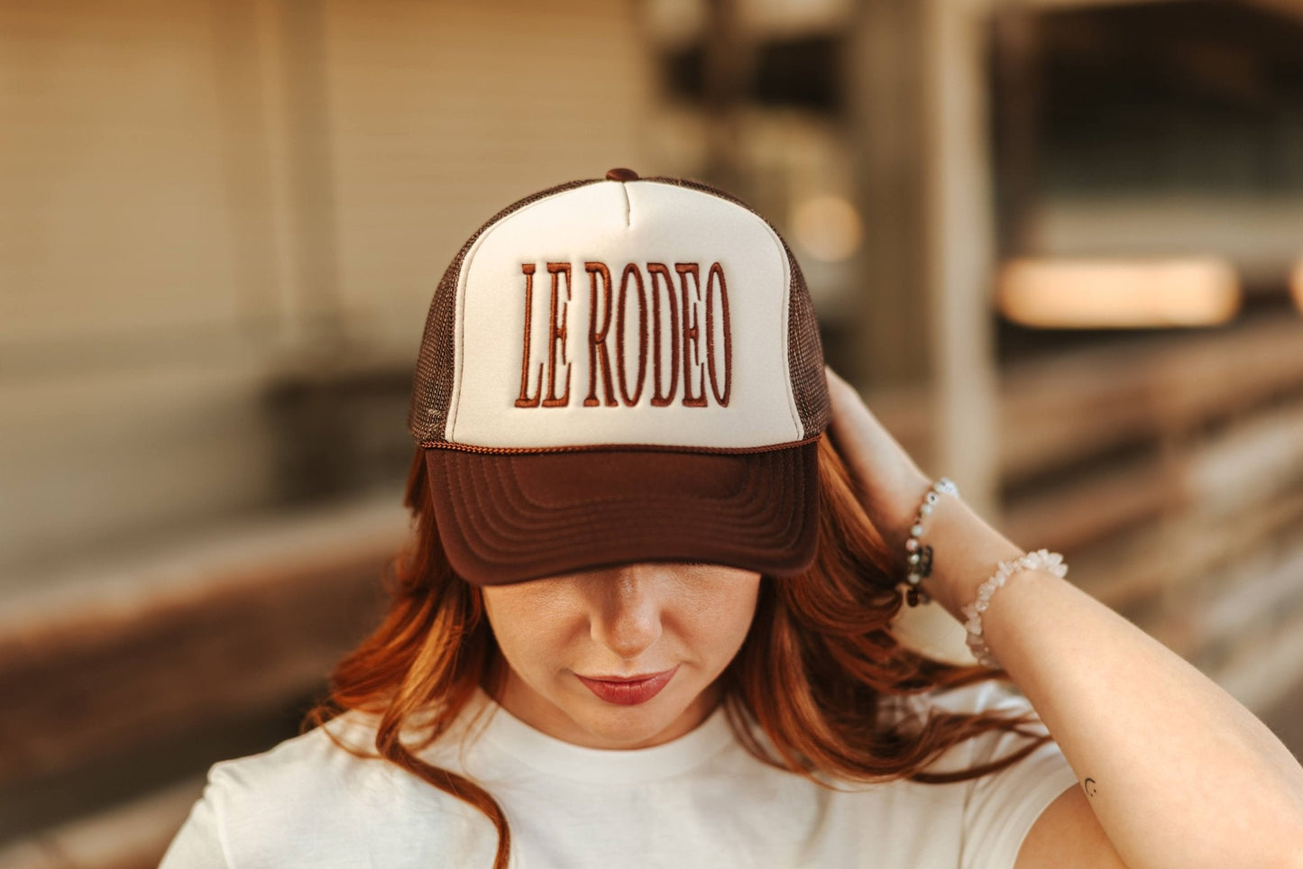 Le Rodeo Embroidered Trucker Hat