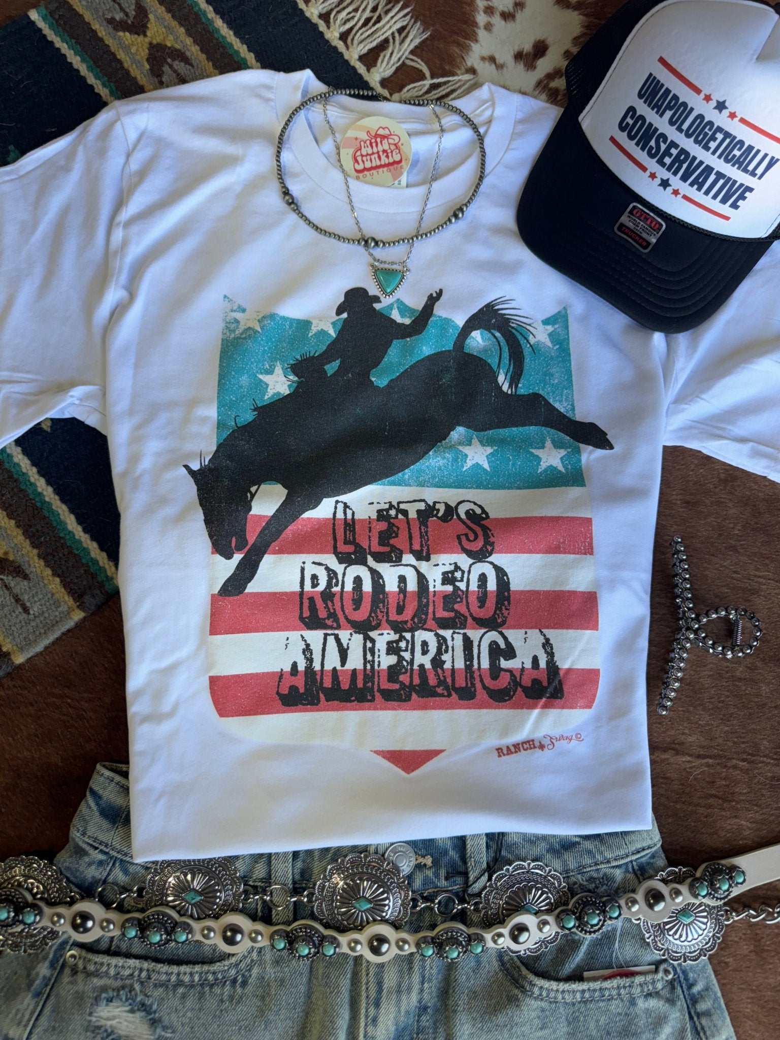 Let's Rodeo America Graphic TeeS