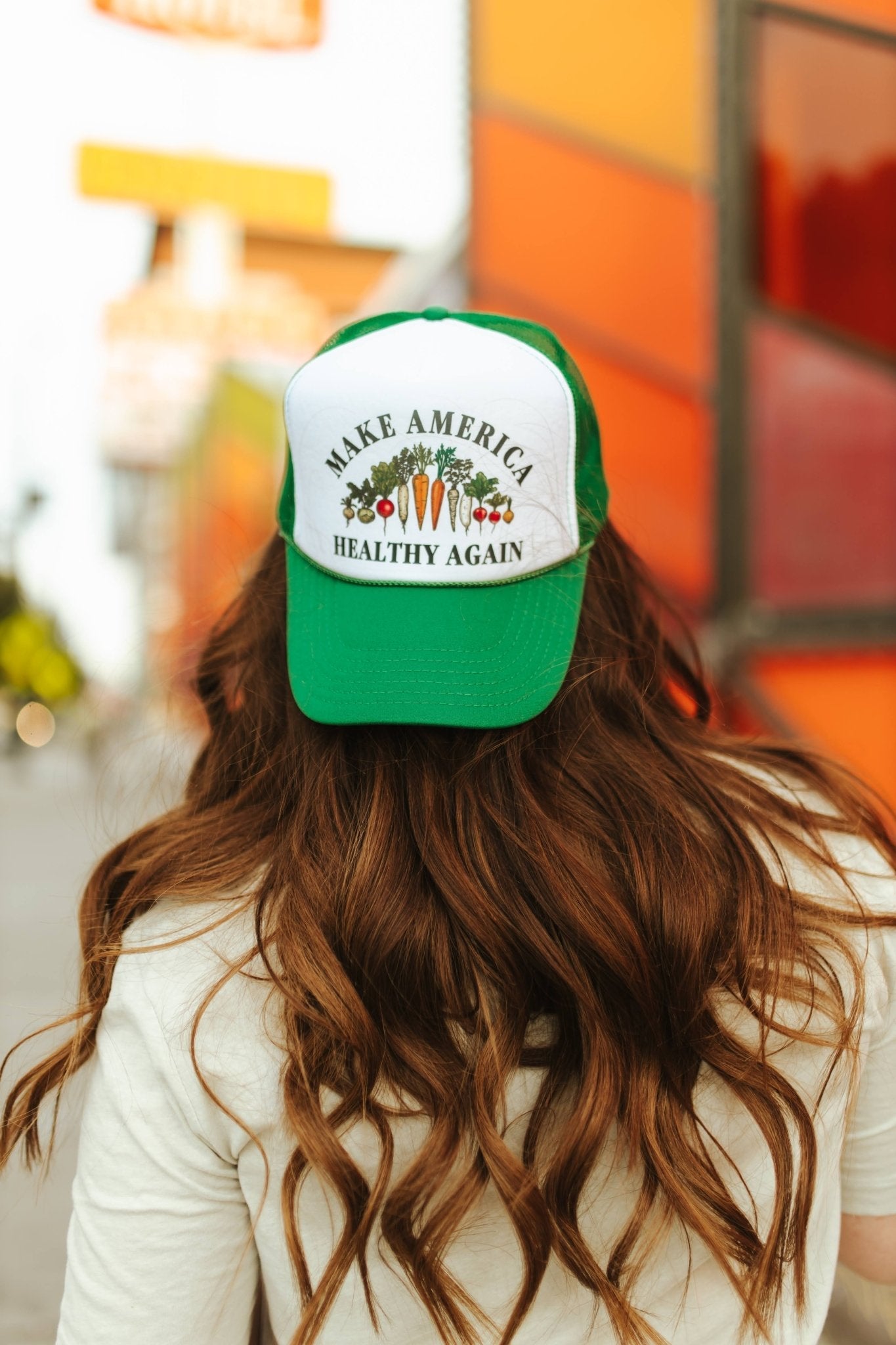 Make America Healthy Again Trucker HatGreen & White