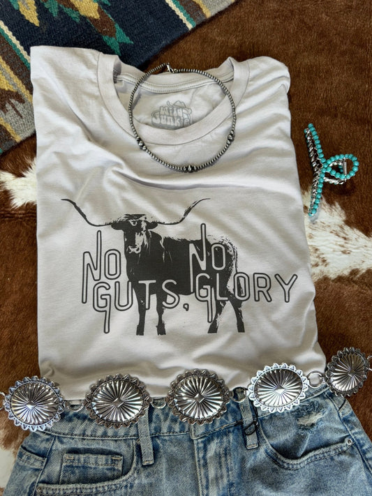 No Guts No Glory Western Graphic TeeCool GreyS