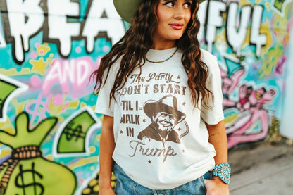 Party Don't Start Trump Graphic TeeMULTIS