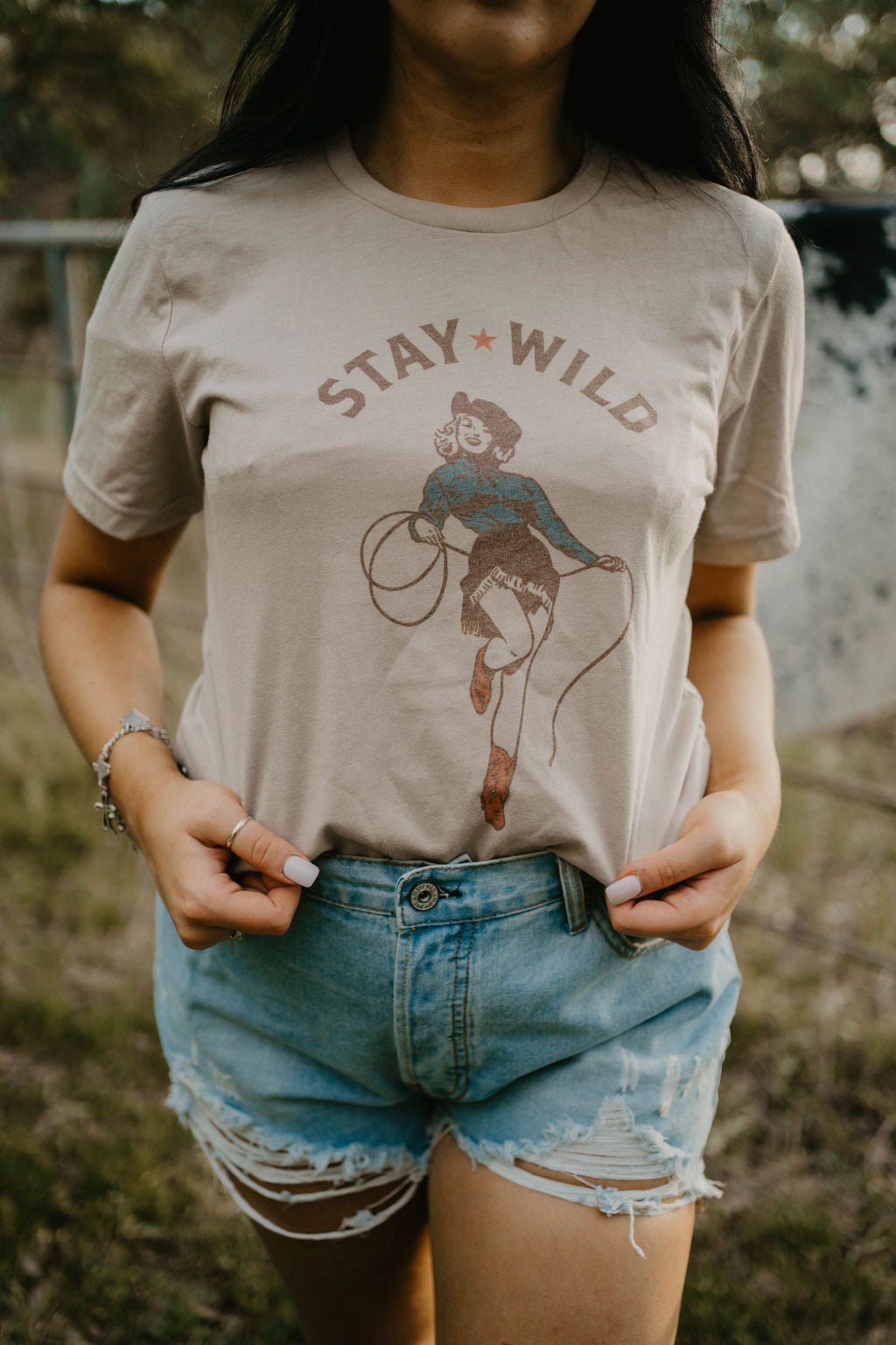 Pinup Stay Wild Graphic TeeTanS