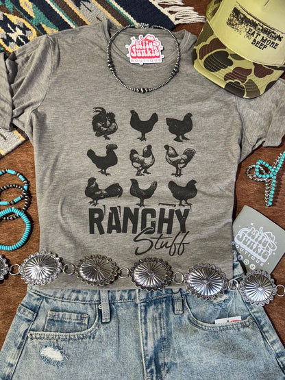 Ranchy Stuff Graphic TeeOlive AshS