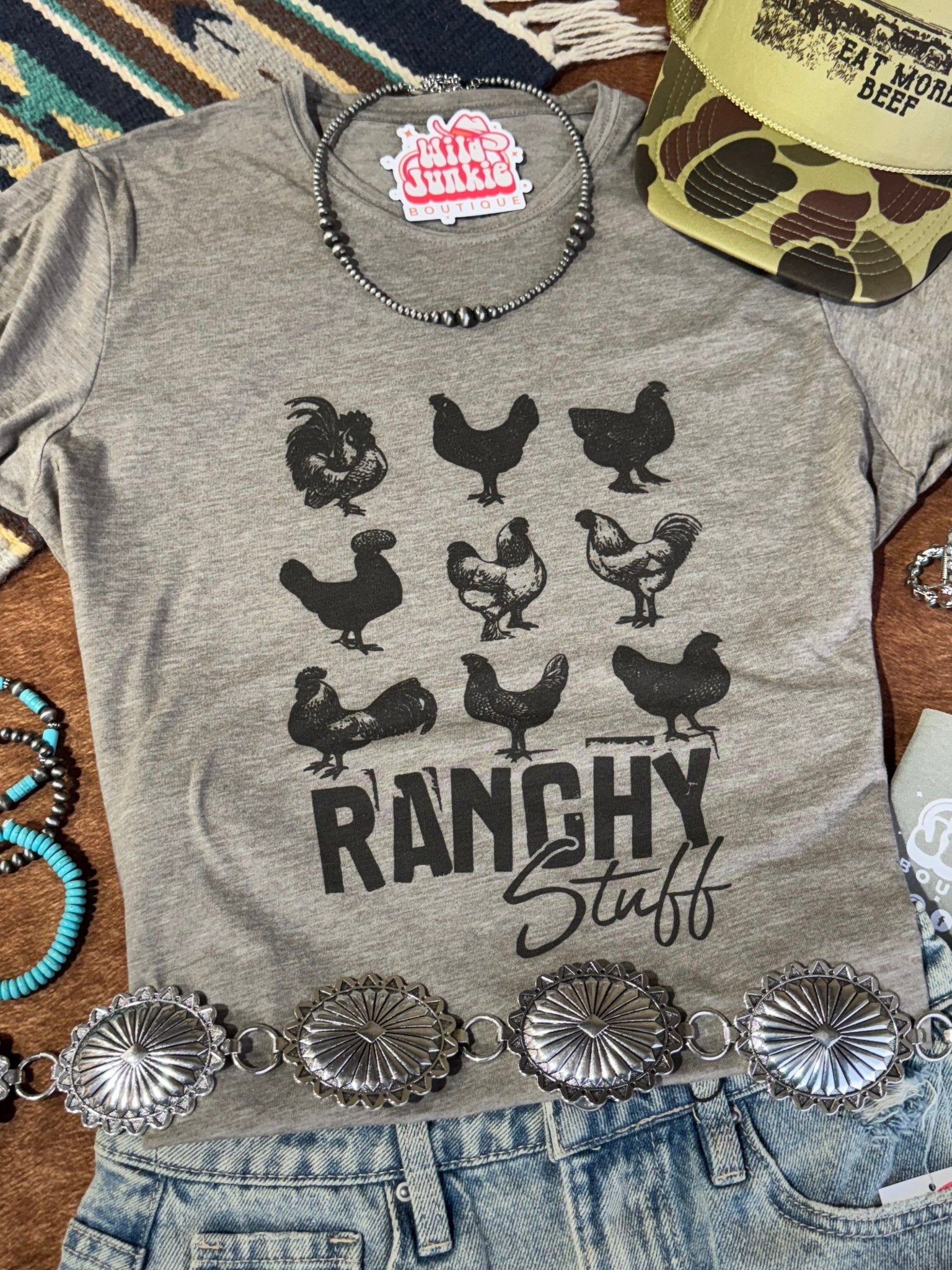 Ranchy Stuff Graphic TeeOlive AshS