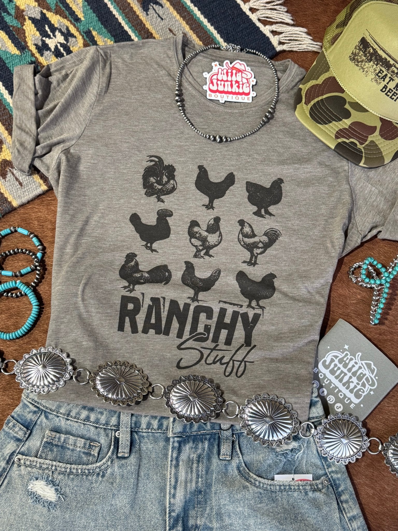 Ranchy Stuff Graphic TeeOlive AshS