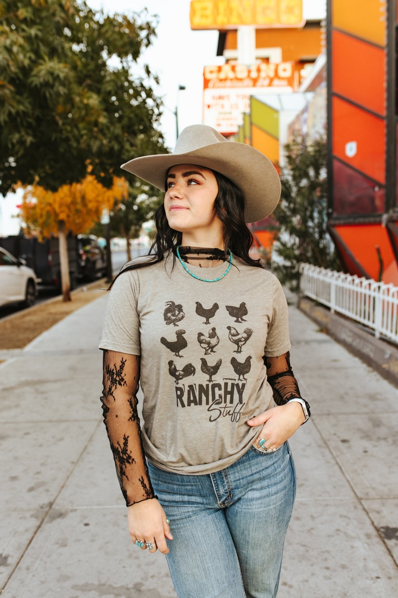 Ranchy Stuff Graphic TeeOlive AshS