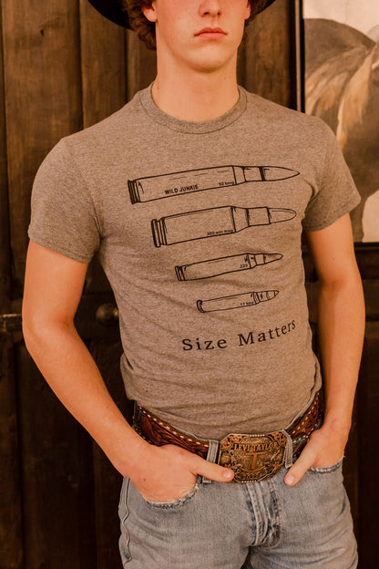 Size Matters Graphic TeeGreyS