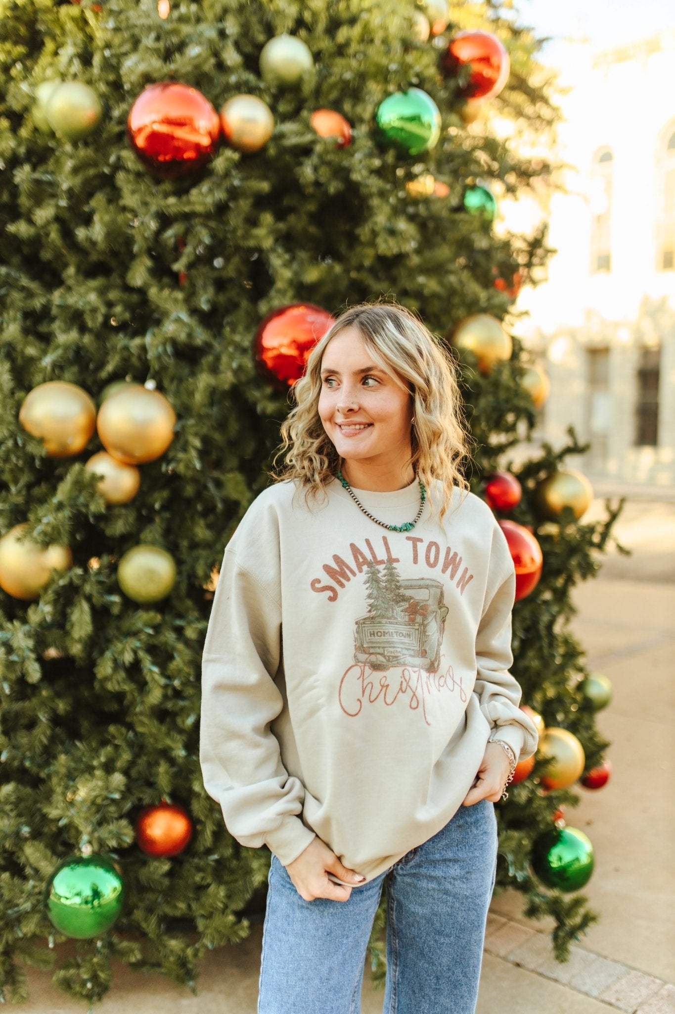 Small Town Christmas Graphic SweatshirtSandS