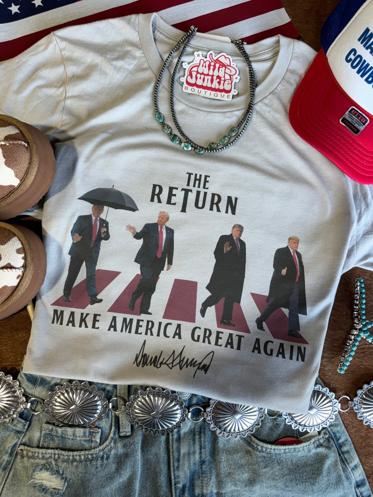 The Return: MAGA Edition Graphic TeeCool GreyS