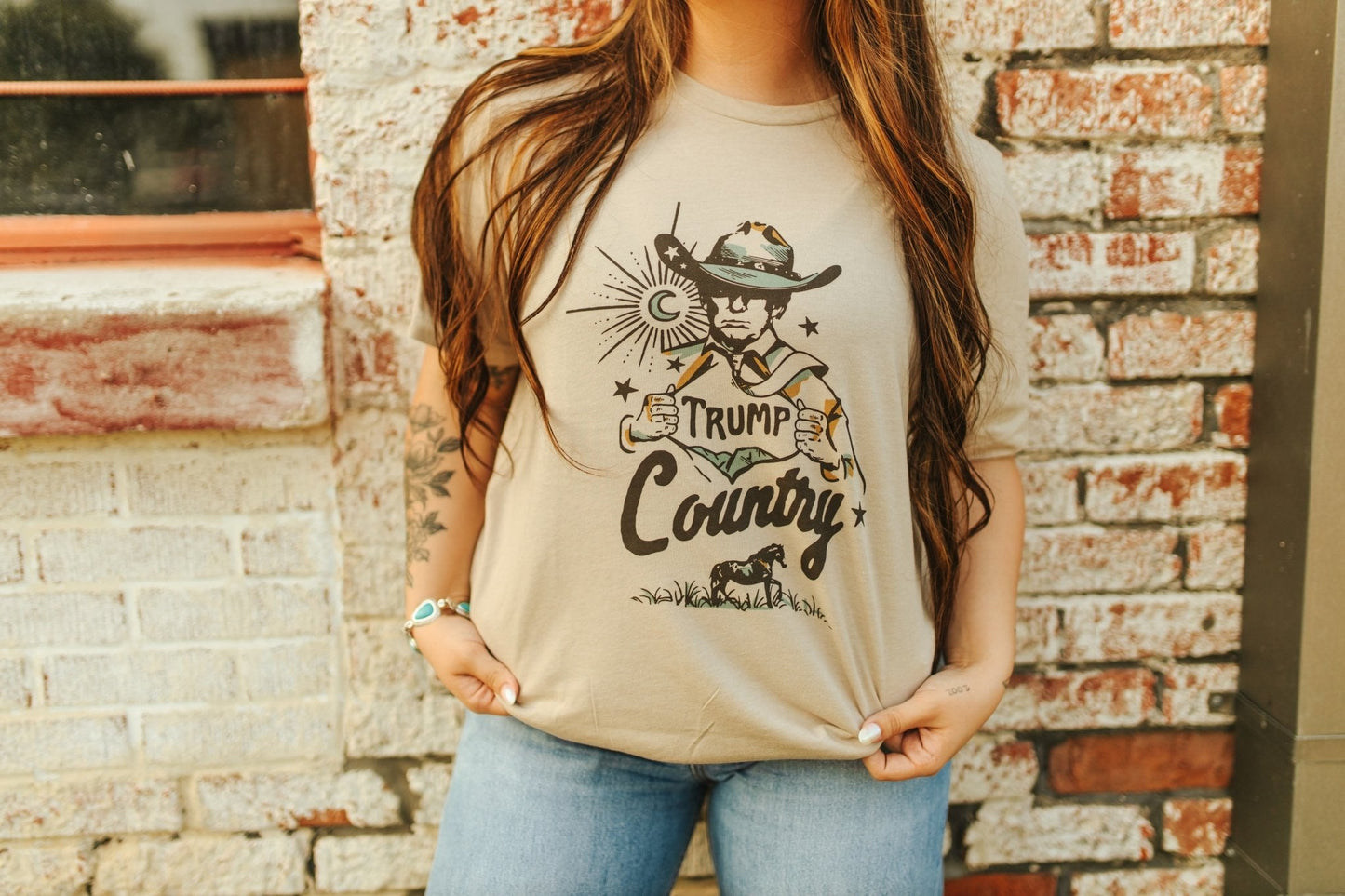 Trump Country Western Graphic TeeMultiS