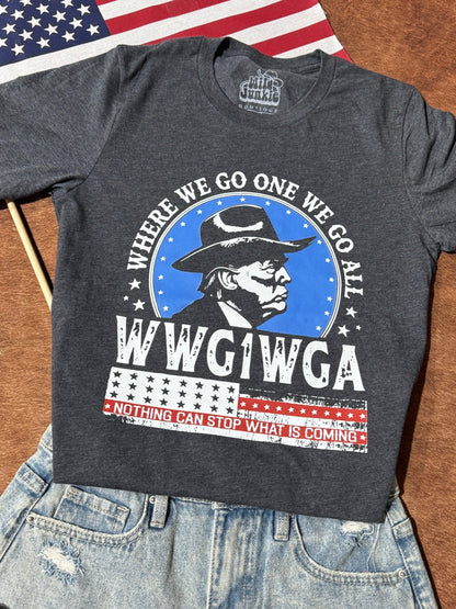 WWG1WGA Unisex Trump Graphic TeeS