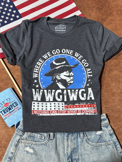 WWG1WGA Unisex Trump Graphic TeeS